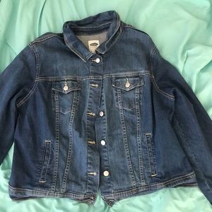 Old navy blue jean jacket XXL